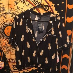 pineapple forever 21 shirt